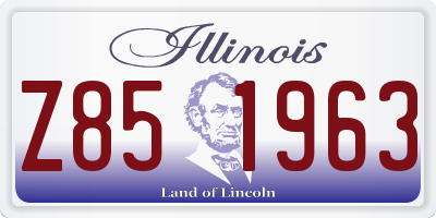 IL license plate Z851963