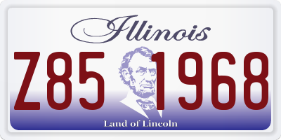 IL license plate Z851968