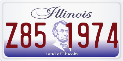 IL license plate Z851974