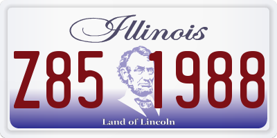 IL license plate Z851988