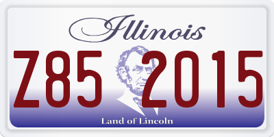 IL license plate Z852015
