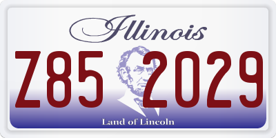 IL license plate Z852029