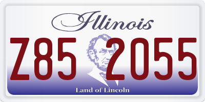 IL license plate Z852055