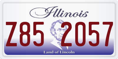 IL license plate Z852057