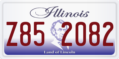 IL license plate Z852082