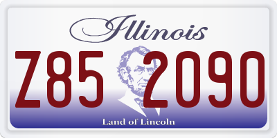 IL license plate Z852090