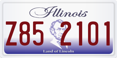 IL license plate Z852101