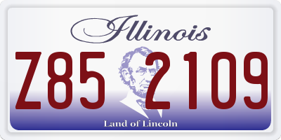 IL license plate Z852109