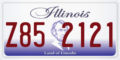 IL license plate Z852121