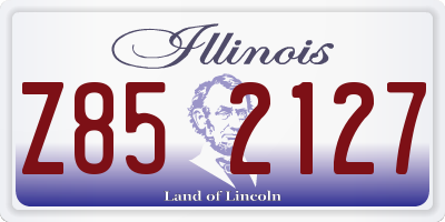 IL license plate Z852127