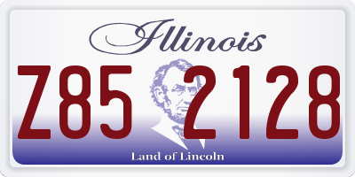 IL license plate Z852128