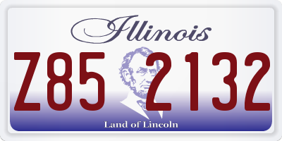 IL license plate Z852132