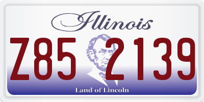 IL license plate Z852139