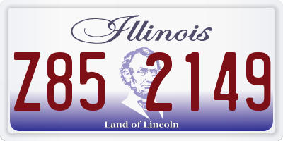IL license plate Z852149