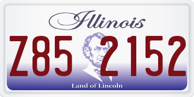 IL license plate Z852152