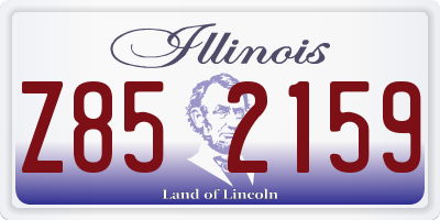 IL license plate Z852159