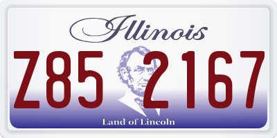 IL license plate Z852167