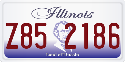 IL license plate Z852186