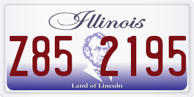 IL license plate Z852195