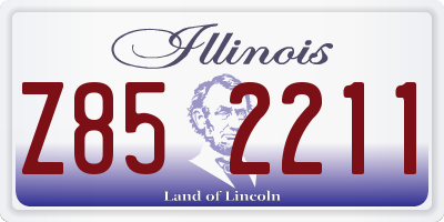 IL license plate Z852211