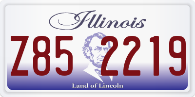 IL license plate Z852219