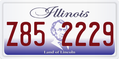 IL license plate Z852229