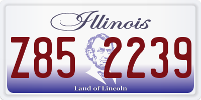 IL license plate Z852239
