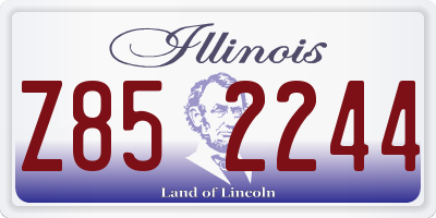 IL license plate Z852244