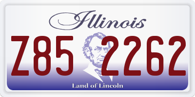 IL license plate Z852262