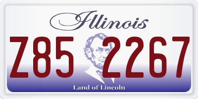 IL license plate Z852267