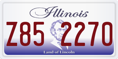 IL license plate Z852270