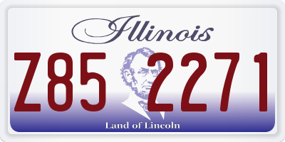 IL license plate Z852271