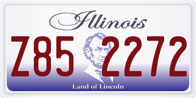 IL license plate Z852272