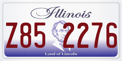 IL license plate Z852276