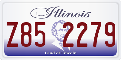IL license plate Z852279