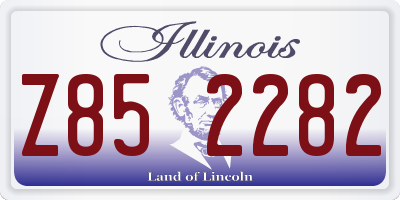 IL license plate Z852282