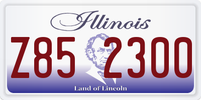 IL license plate Z852300