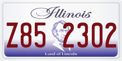IL license plate Z852302