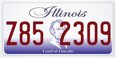 IL license plate Z852309