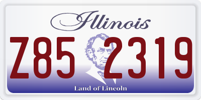 IL license plate Z852319