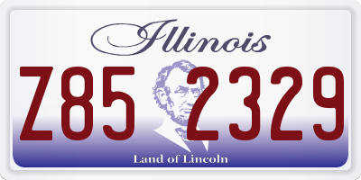 IL license plate Z852329