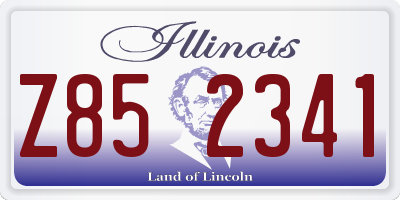 IL license plate Z852341