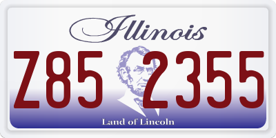 IL license plate Z852355