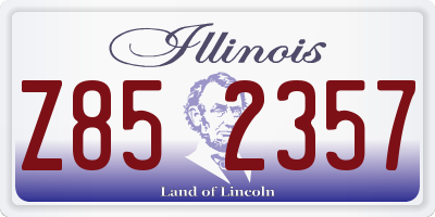 IL license plate Z852357