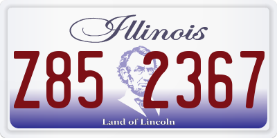 IL license plate Z852367