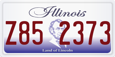 IL license plate Z852373