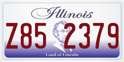 IL license plate Z852379