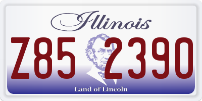 IL license plate Z852390