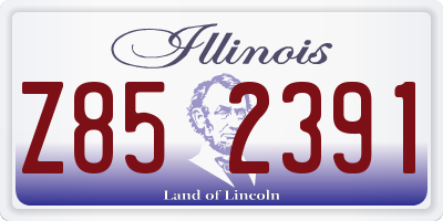 IL license plate Z852391