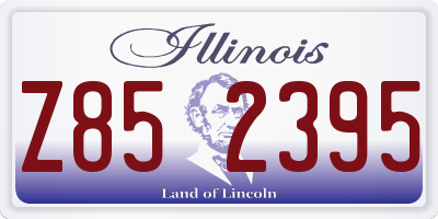 IL license plate Z852395
